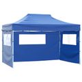 vidaXL Párty stan 280 x 410 x 315 cm Modrá Oxfordská látka
