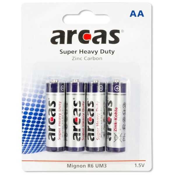 ARCAS Batéria R06, Zink-oxid AA, 4ks
