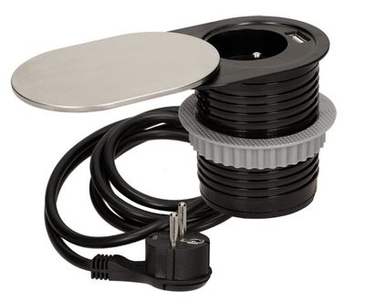 ORNO OR-AE-13124 Zapustená zásuvka s posuvným víkom a USB