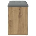 vidaXL Lavička na topánky Artisan Dub 82x32x45,5 cm Konštrukčné drevo