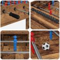 vidaXL Stolný futbal Staré drevo 125 x 60,5 x 80 cm Kompozitné drevo