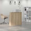 vidaXL Recepčný pult, dub sonoma, 100x50x103,5 cm, imitácia dreva