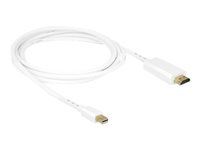 Kábel adaptéra - Mini DisplayPort s pinmi (samec) do HDMI s pinmi (samec) - 2 m - biela