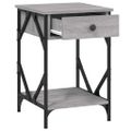vidaXL Nočný stolík sivý sonoma 40x42x60 cm kompozitné drevo