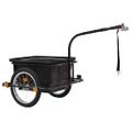 vidaXL Príves na bicykel, čierny 50 l