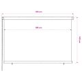 vidaXL Vonkajšia zatemňovacia roleta 225 (Š) x 140 (V) cm tmavozelená HDPE