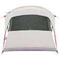 vidaXL Rodinný stan Biela a zelená 435 x 255 x 216 cm Polyester a oceľ