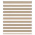 vidaXL Zebrová roleta pieskovo hnedá 130x100 cm šírka látky 125,9 cm polyester