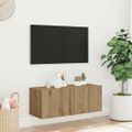 vidaXL Nástenná TV skrinka dub artisan 80x30x30 cm kompozitné drevo