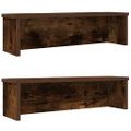 vidaXL kuchynské stojany stohovateľné 2 ks dub údený 60x15x16 cm