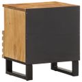 vidaXL Nočný stolík 40x34x46 cm surové masívne mango