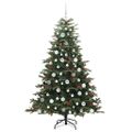 vidaXL Umelý vianočný stromček Zelená 180 cm PVC, kov a plast