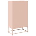 vidaXL Highboard Pink 68x39x123 cm Oceľ