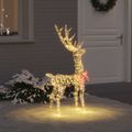 vidaXL 3D sob 140 LED Teplá biela 128 cm PET