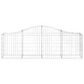 vidaXL Oblúkový gabionový kôš 20 ks 200x30x60/80 cm pozinkované železo