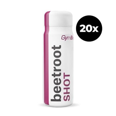 Beetroot shot - GymBeam, 20 x 60 ml