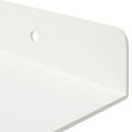 vidaXL Závesná polica 2 ks Biely 80 x 18 x 2,5 cm Oceľ