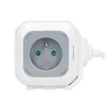 ORNO OR-AE-13144 Predĺžací zásuvka 1,4 m s USB nabíjačkou, sivá