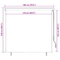 vidaXL Vonkajšia zatemňovacia roleta 170x250 cm žltá a modrá