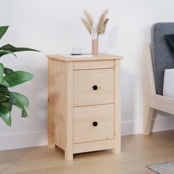 vidaXL Nočný stolík 40x35x61,5 cm masívne borovicové drevo