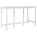 vidaXL Barový stolík biely 180x80x110 cm borovicový masív