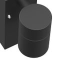 vidaXL Exteriérové nástenné svietidlo 2 ks Čierna 6,5 x 10,5 x 16 cm