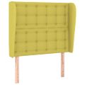vidaXL Čelo postele so záhybmi zelené 93 x 23 x 118/128 cm látka