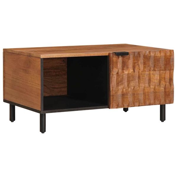 vidaXL Konferenčný stolík Hnedá 80 x 50 x 40 cm Masívne mango drevo