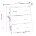 vidaXL Komoda sivý dub sonoma 80x33x70 cm spracované drevo