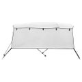 vidaXL Strieška Bimini s 3 oblúkmi a stenami 243x(170-182)x137 cm
