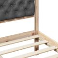 vidaXL Rám postele Tmavo šedá 180 x 200 cm Masívne borovicové drevo