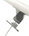 Q-315CH LED 7W/600lm/4000K zrkadlové svietidlo 50cm - čierne QTEC