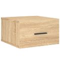 vidaXL Nástenné nočné stolíky 2 ks dub sonoma 35x35x20 cm