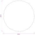 vidaXL Poťah na podložku 6 pcs HEERLEN Čierna Ø 60 cm Polyester