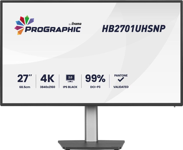 iiyama ProGraphic/HB2701UHSNP-B1/27''/IPS/4K UHD/60Hz/4ms/Čierna/3R
