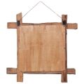vidaXL Zrkadlo z polienok, prírodné 70x70 cm,recyklované tíkové drevo