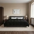 vidaXL Prikrývka na celý rok 240 x 260 cm 4 ročné obdobia Čierna