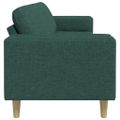 vidaXL Pohovka do obývačky Tmavozelená 250 x 77 x 76 cm Polyester