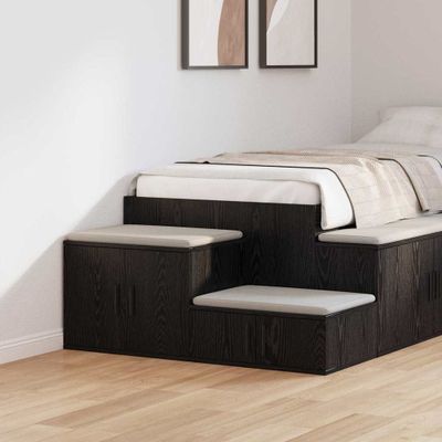 vidaXL Úložná skrinka 2 pcs Čierny dub 103 x 41 x 40 cm