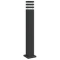 vidaXL Vonkajšia stojaca lampa čierna 80 cm hliník