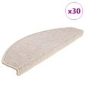vidaXL Schodové rohože 30 ks 65x24x4 cm taupe polkruhové veľké