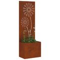 vidaXL Záhradná clona na súkromie Rezací Hrdzavý 50 x 32 x 150 cm