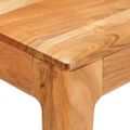 vidaXL Jedálenský stôl 110 x 55 x 76 cm Pevné akáciové drevo Hnedá