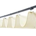 vidaXL Polyratanový altánok so strechou 300x300x220 cm hnedo-krémový