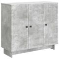 vidaXL Servírovacia skriňa Betónovo sivá 89 x 34,5 x 80 cm