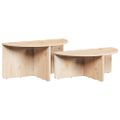 vidaXL Konferenčný stolík 2 ks Prírodná 79 x 39,5 x 40 cm