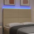 vidaXL LED hlavová doska Šedá zelená 160 cm Kordúrová tkanina