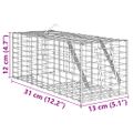 vidaXL Pasca na zvieratá Antracit 31 x 13 x 12 cm Oceľ