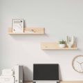 vidaXL Nástenné skrinky 2 ks 50x11x9 cm masívna borovica