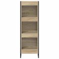 vidaXL Knižnica 40 x 30 x 121 cm Kompozitné drevo Sonoma
